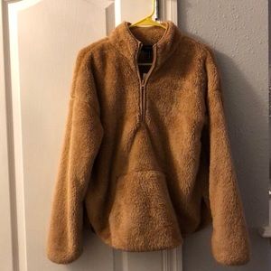 Camel Sherpa fleece NWOT